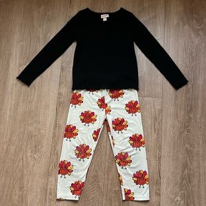 Cat & Jack Fall Thanksgiving Turkey Toddler Girl Outfit Size 4T